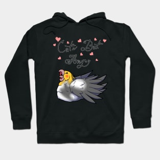 Cute But Angry (White, grey and yellow tiel) Hoodie